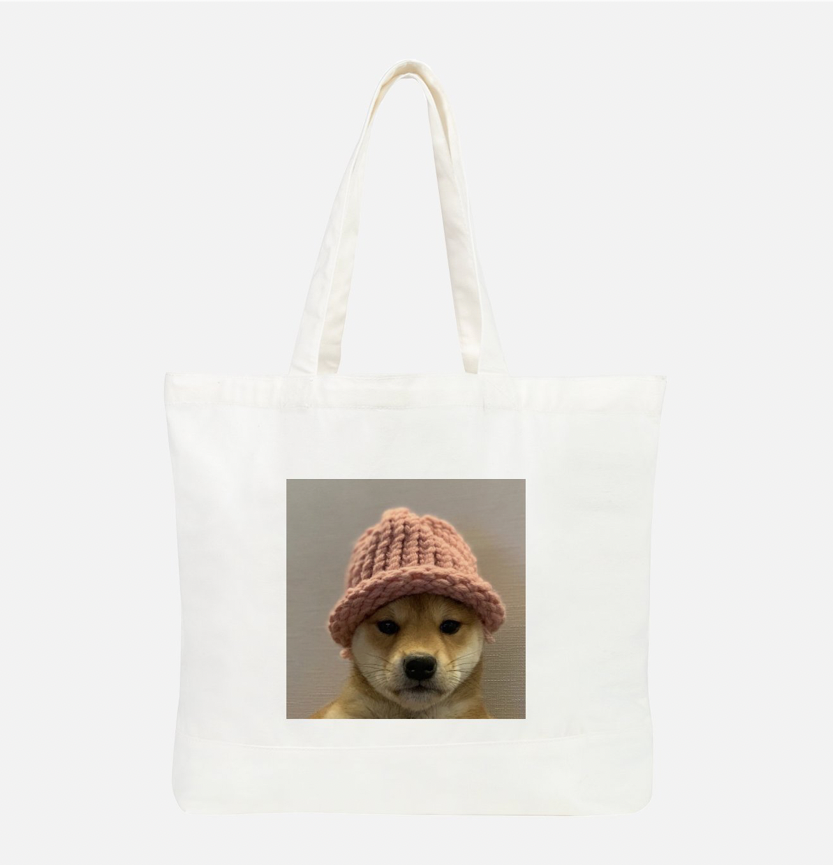 DOG WIFHAT TOTE BAG